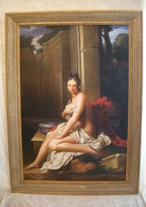 La toile de peinture Suzanne au bain